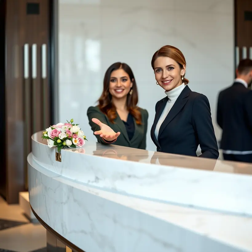 Write a welcome script for guests